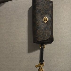 Coach Sunglass Case In Signature Brown